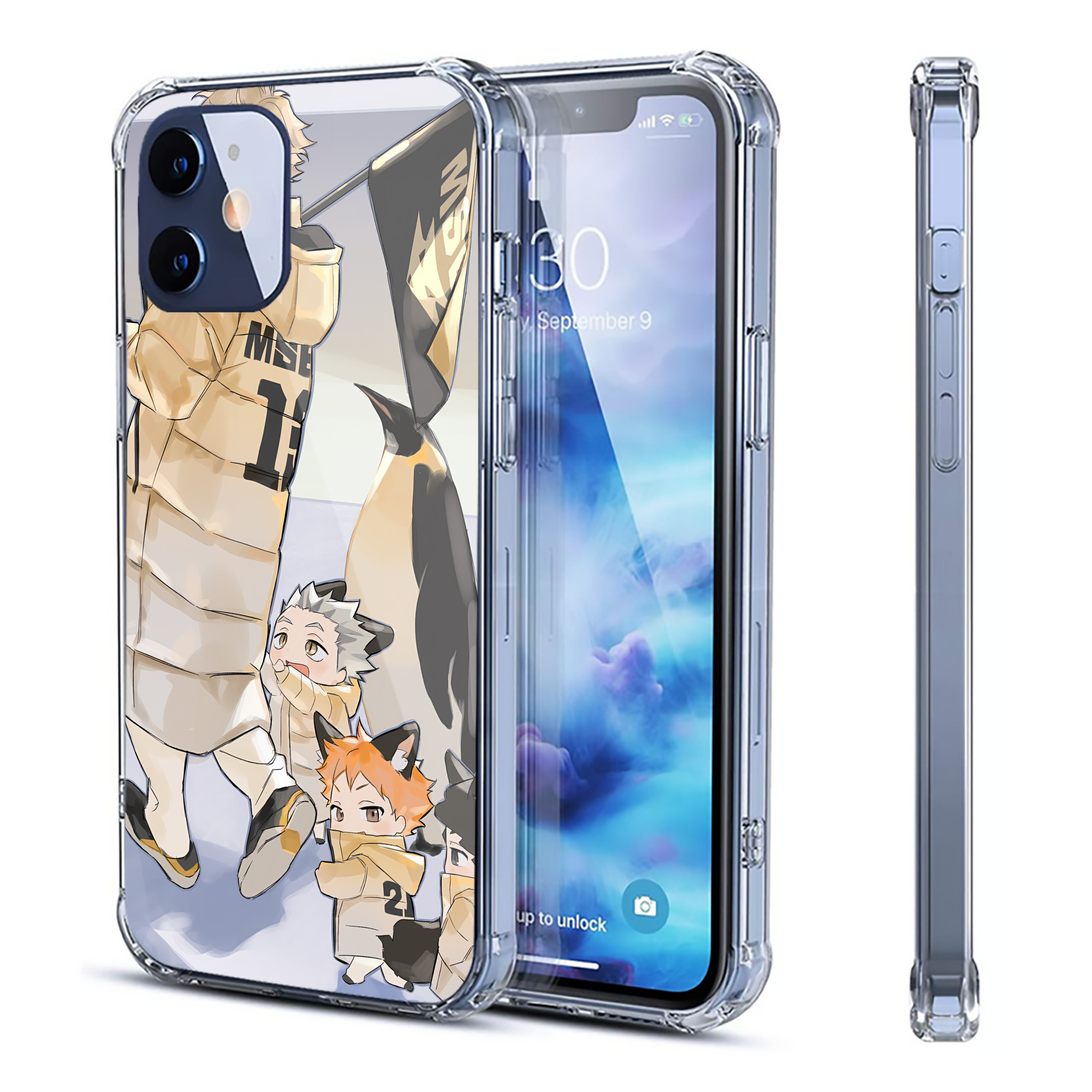 （画像用） ハイキュー!! Haikyu!! 【iPhone 12シリーズ対応】透明スマホケース（クリアソフトケース）